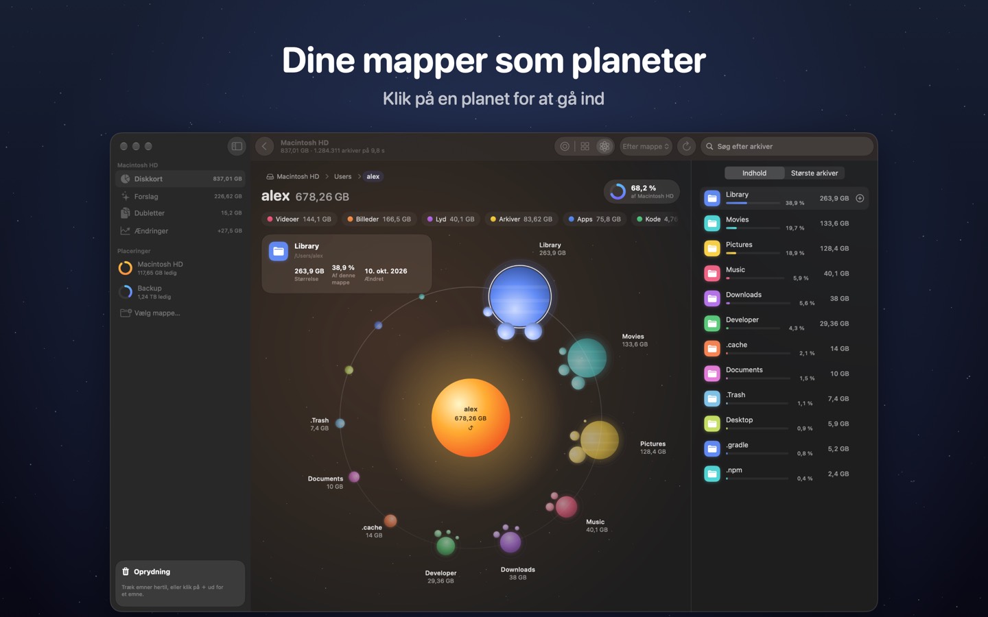 DiskOrbit, skærm 1