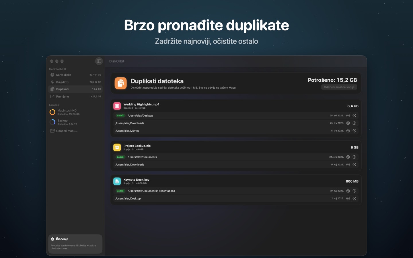DiskOrbit, zaslon 4