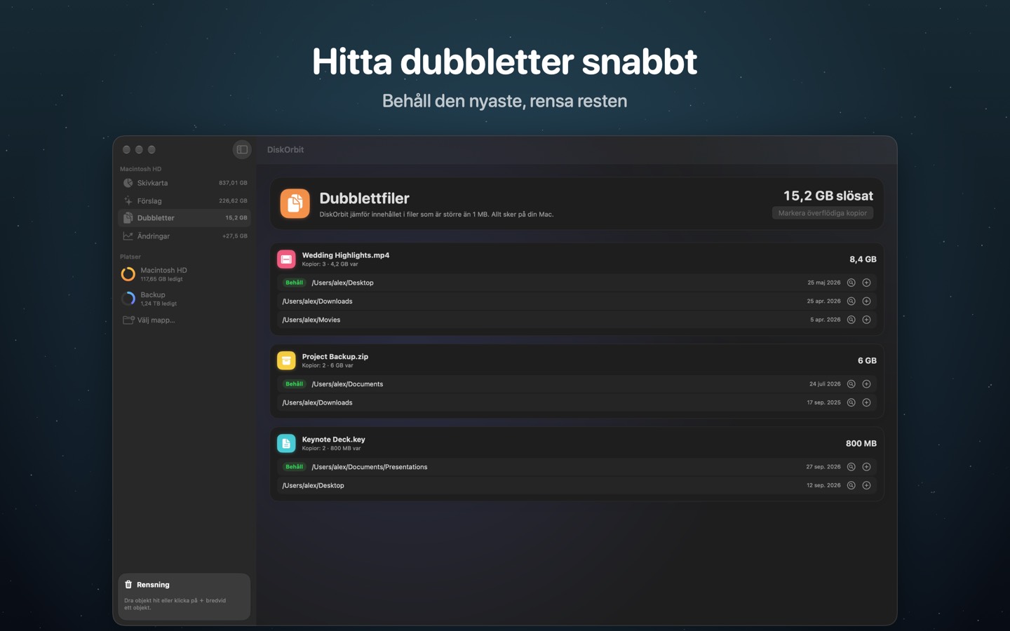 DiskOrbit, skärm 4