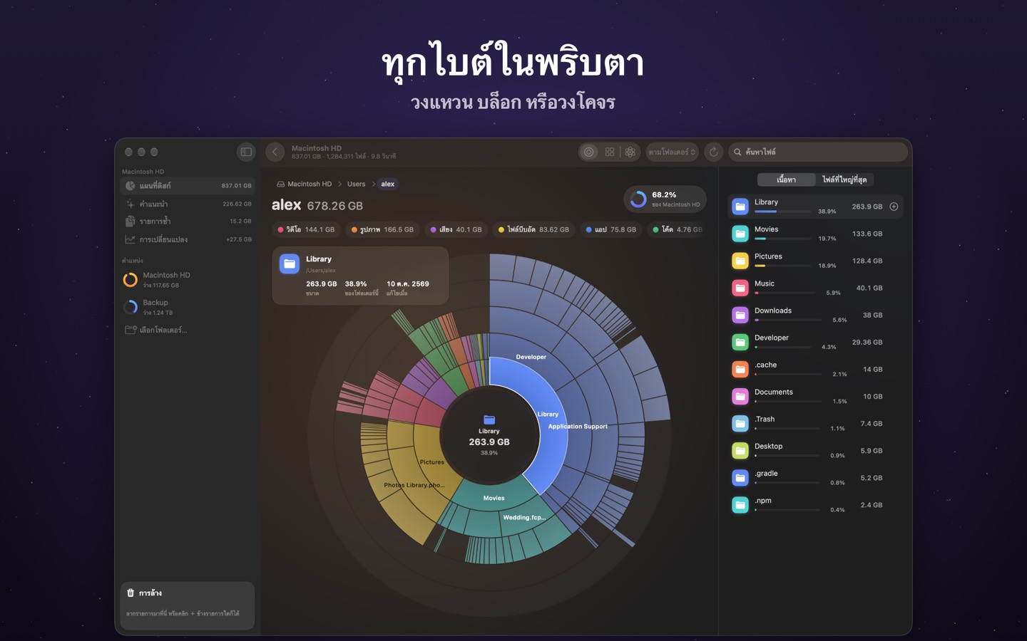 DiskOrbit หน้าจอ 2
