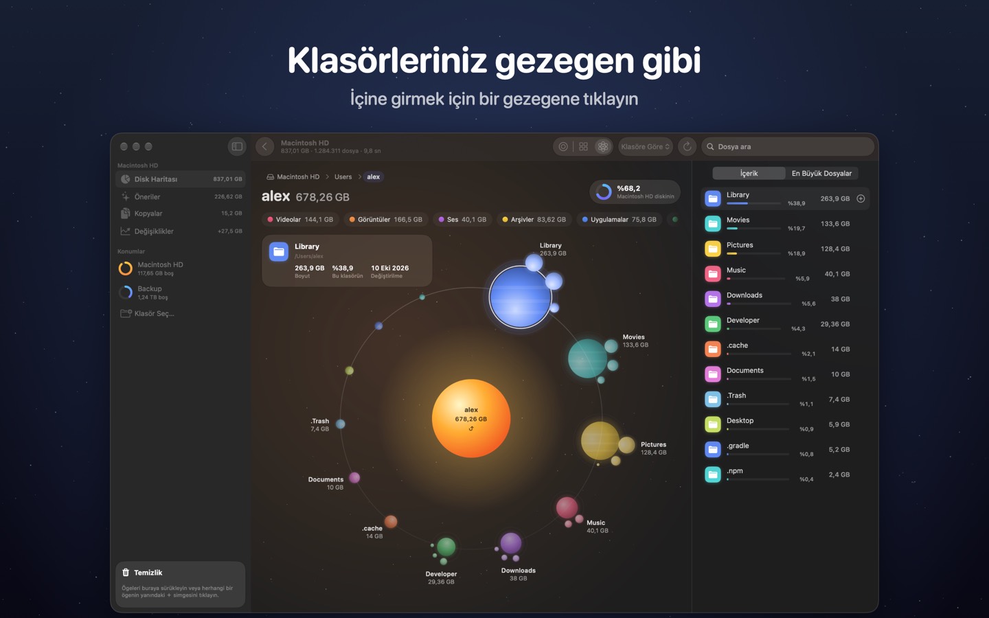 DiskOrbit, ekran 1