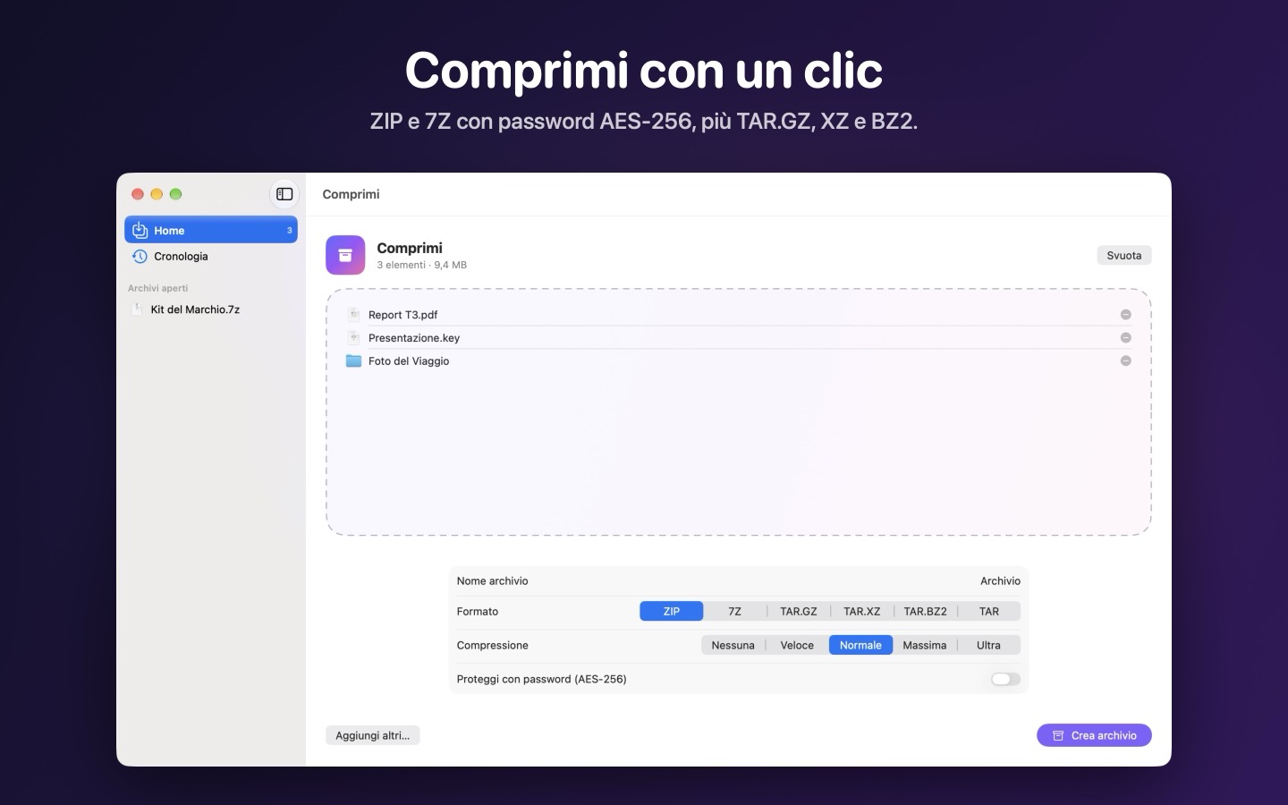 Extracta, schermata 3