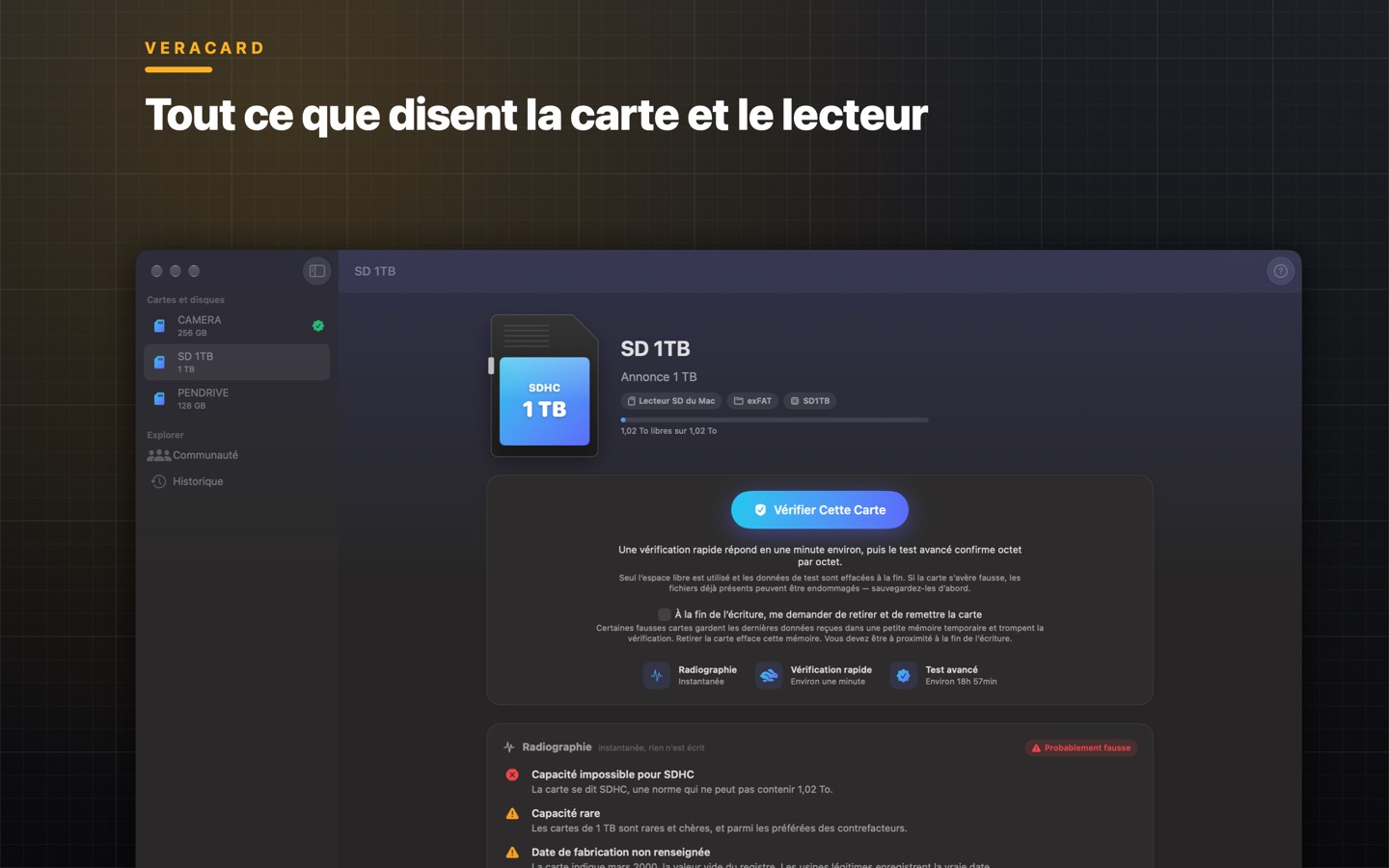 Veracard, écran 4