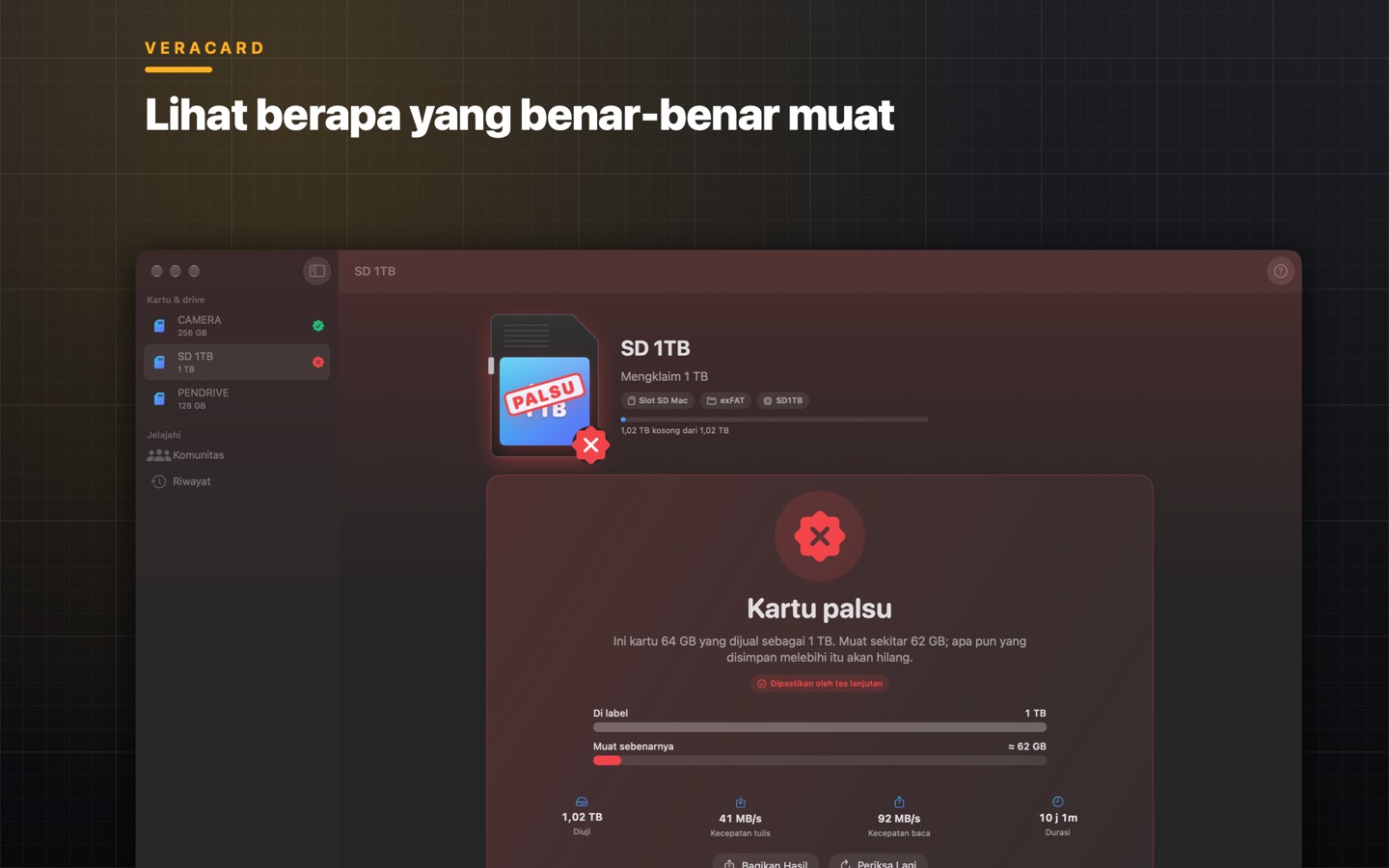 Veracard, tampilan 3