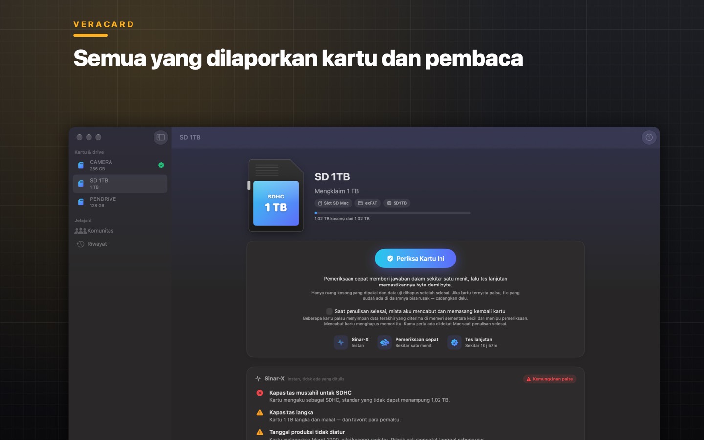 Veracard, tampilan 4