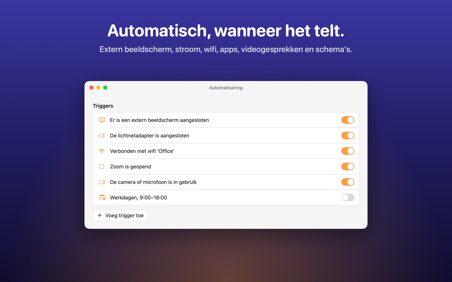 Wakeful, scherm 3